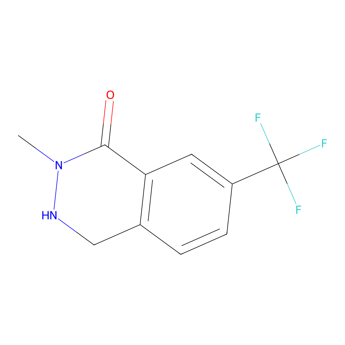 2-Methyl-7-(trifluoromethyl)-1,2,3,4-tetrahydrophthalazin-1-one molecular structure, CAS 2059954-52-6