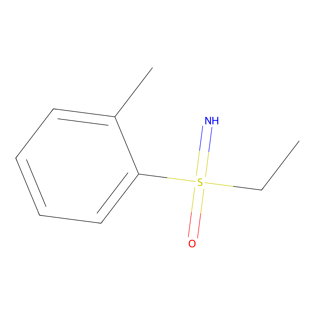 Ethyl(imino)(2-methylphenyl)-lambda6-sulfanone molecular structure, CAS 2059954-57-1