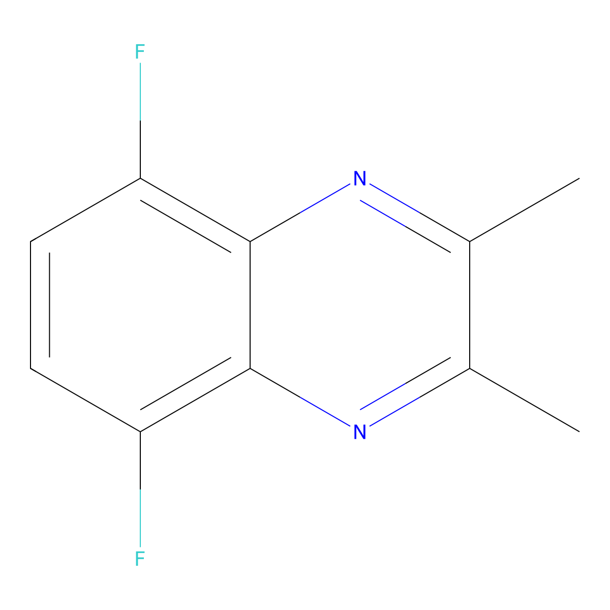 5,8-Difluoro-2,3-dimethylquinoxaline molecular structure, CAS 2059954-59-3