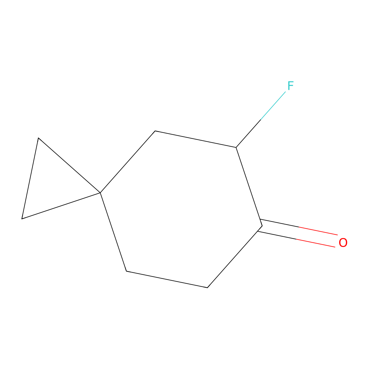 5-Fluorospiro[2.5]octan-6-one molecular structure, CAS 2059954-96-8