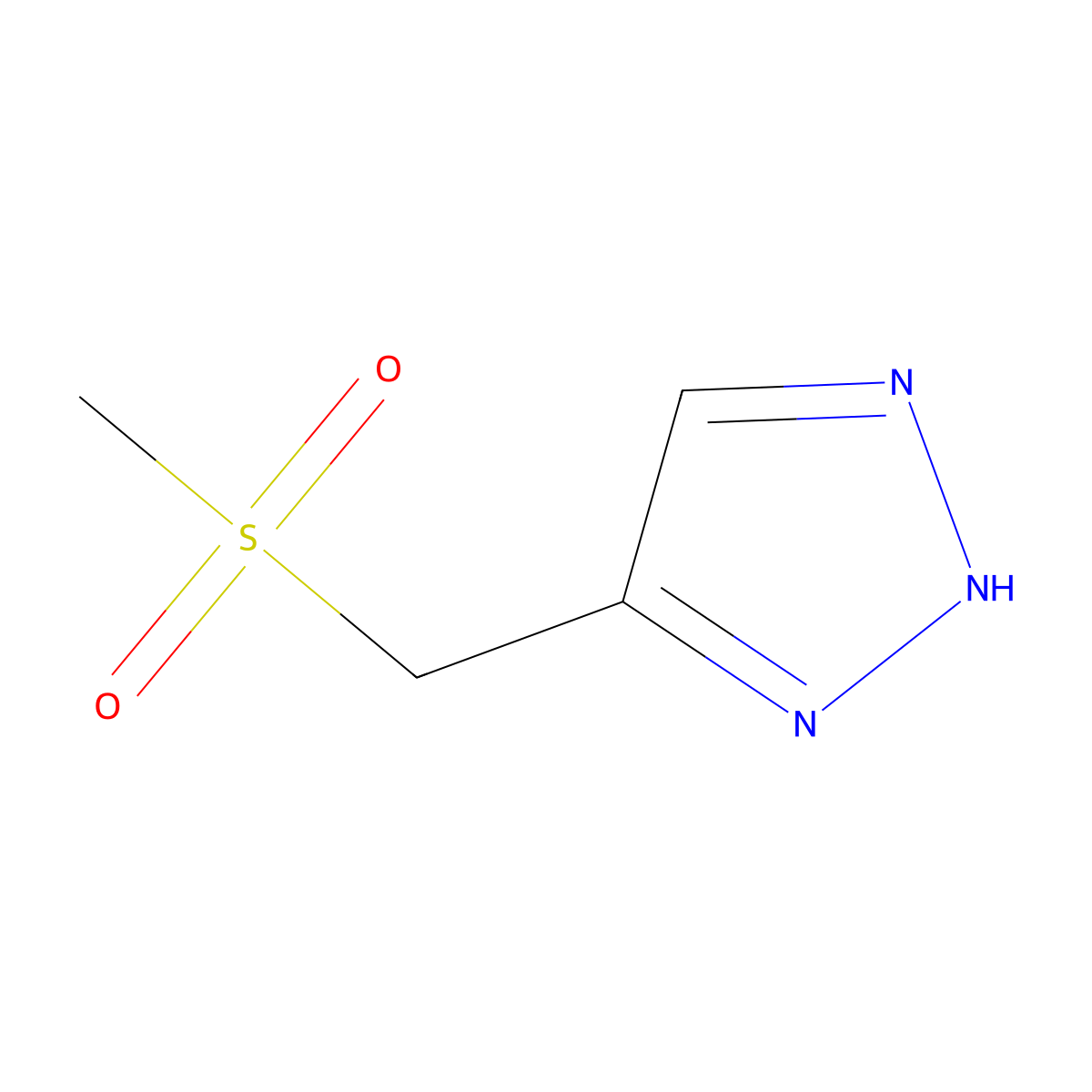 4-(Methanesulfonylmethyl)-2H-1,2,3-triazole molecular structure, CAS 2059955-02-9