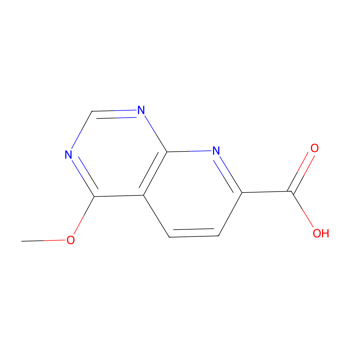 4-Methoxypyrido[2,3-d]pyrimidine-7-carboxylic acid molecular structure, CAS 2059955-07-4