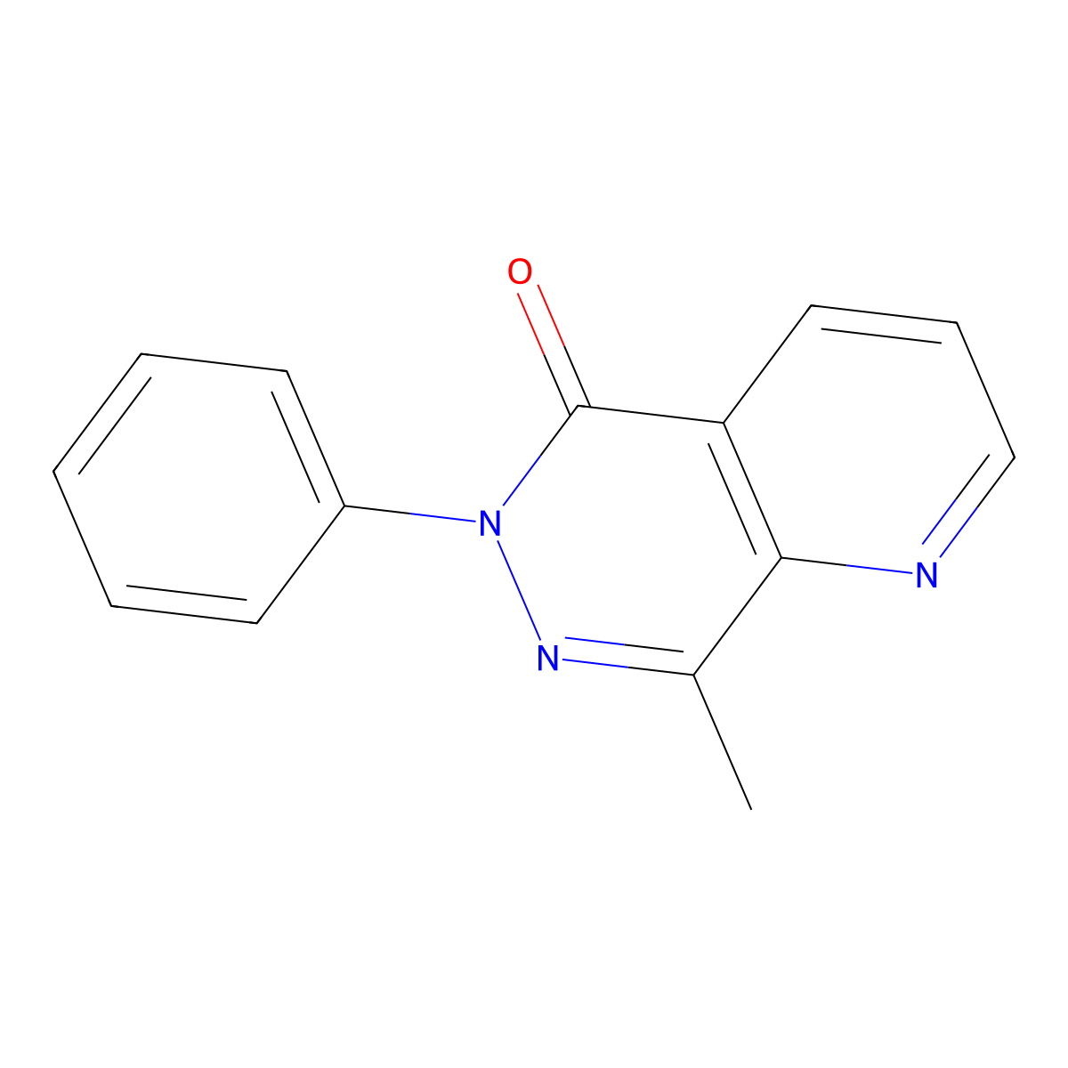 8-Methyl-6-phenyl-5H,6H-pyrido[2,3-d]pyridazin-5-one molecular structure, CAS 2059955-10-9