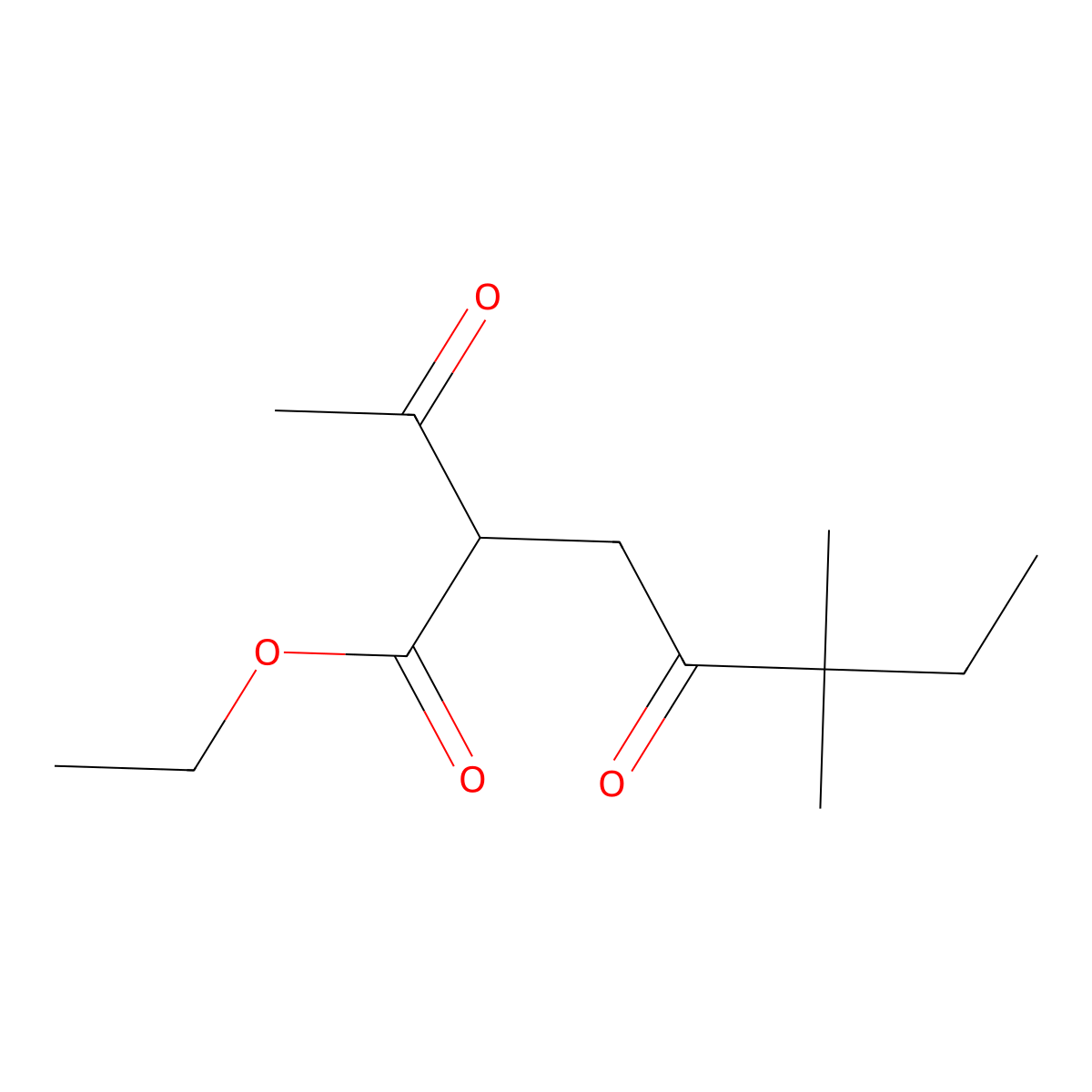 Ethyl 2-acetyl-5,5-dimethyl-4-oxoheptanoate molecular structure, CAS 2059955-12-1