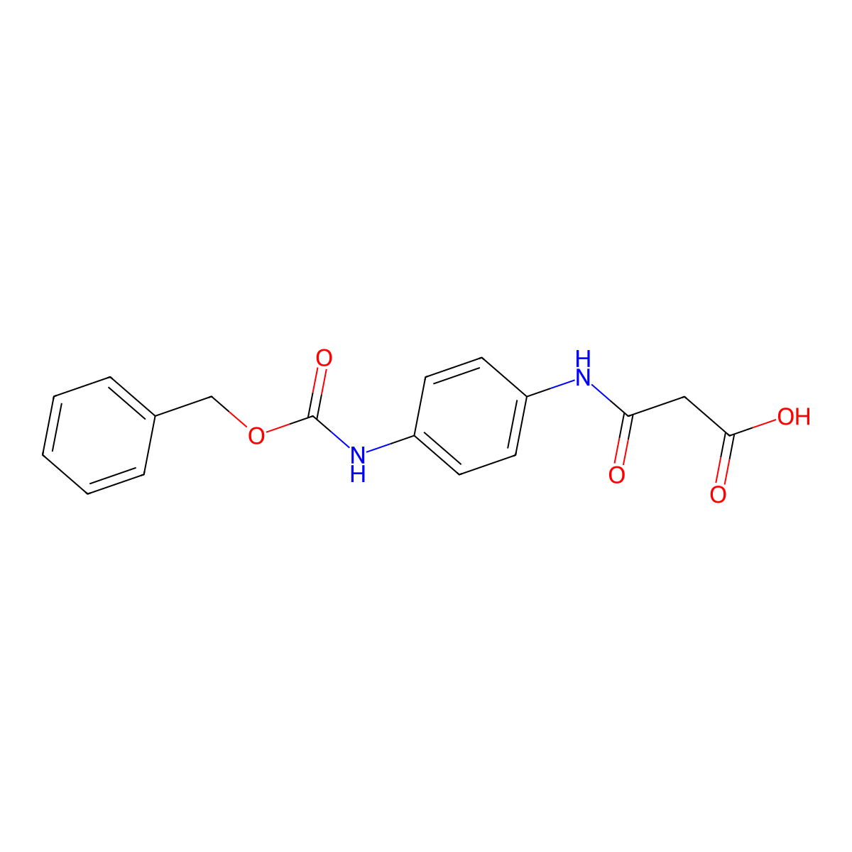 2-[(4-{[(Benzyloxy)carbonyl]amino}phenyl)carbamoyl]acetic acid molecular structure, CAS 2059955-13-2