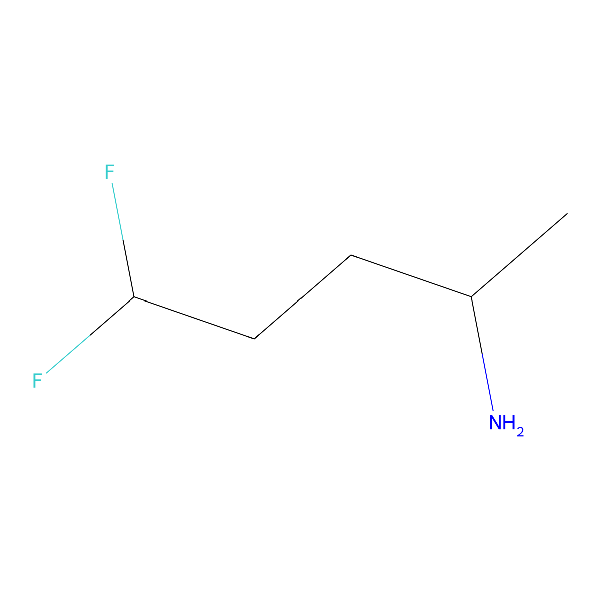 5,5-Difluoropentan-2-amine molecular structure, CAS 2059955-18-7
