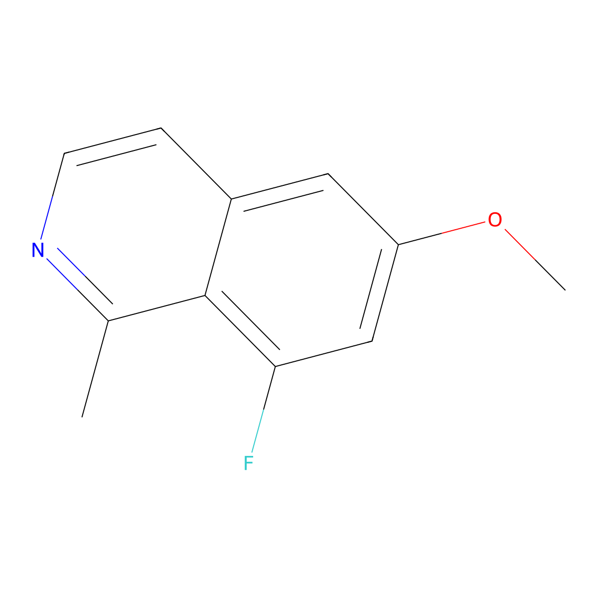 8-Fluoro-6-methoxy-1-methylisoquinoline molecular structure, CAS 2059955-34-7
