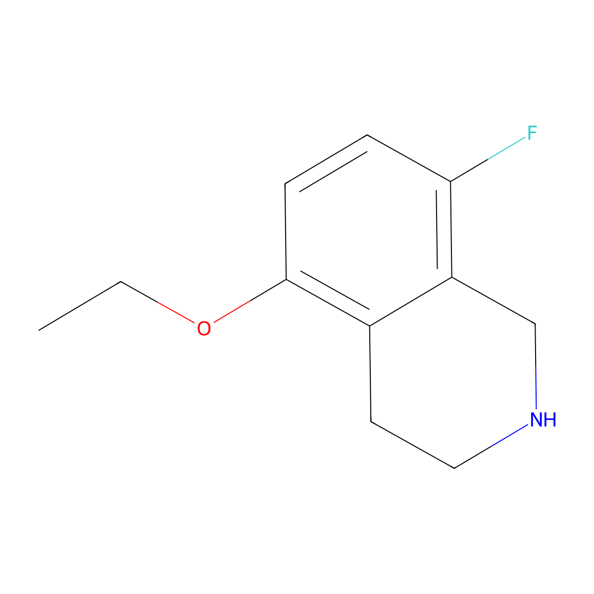 5-Ethoxy-8-fluoro-1,2,3,4-tetrahydroisoquinoline molecular structure, CAS 2059955-47-2