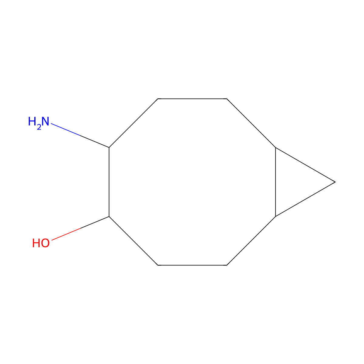 5-Aminobicyclo[6.1.0]nonan-4-ol molecular structure, CAS 2059955-49-4
