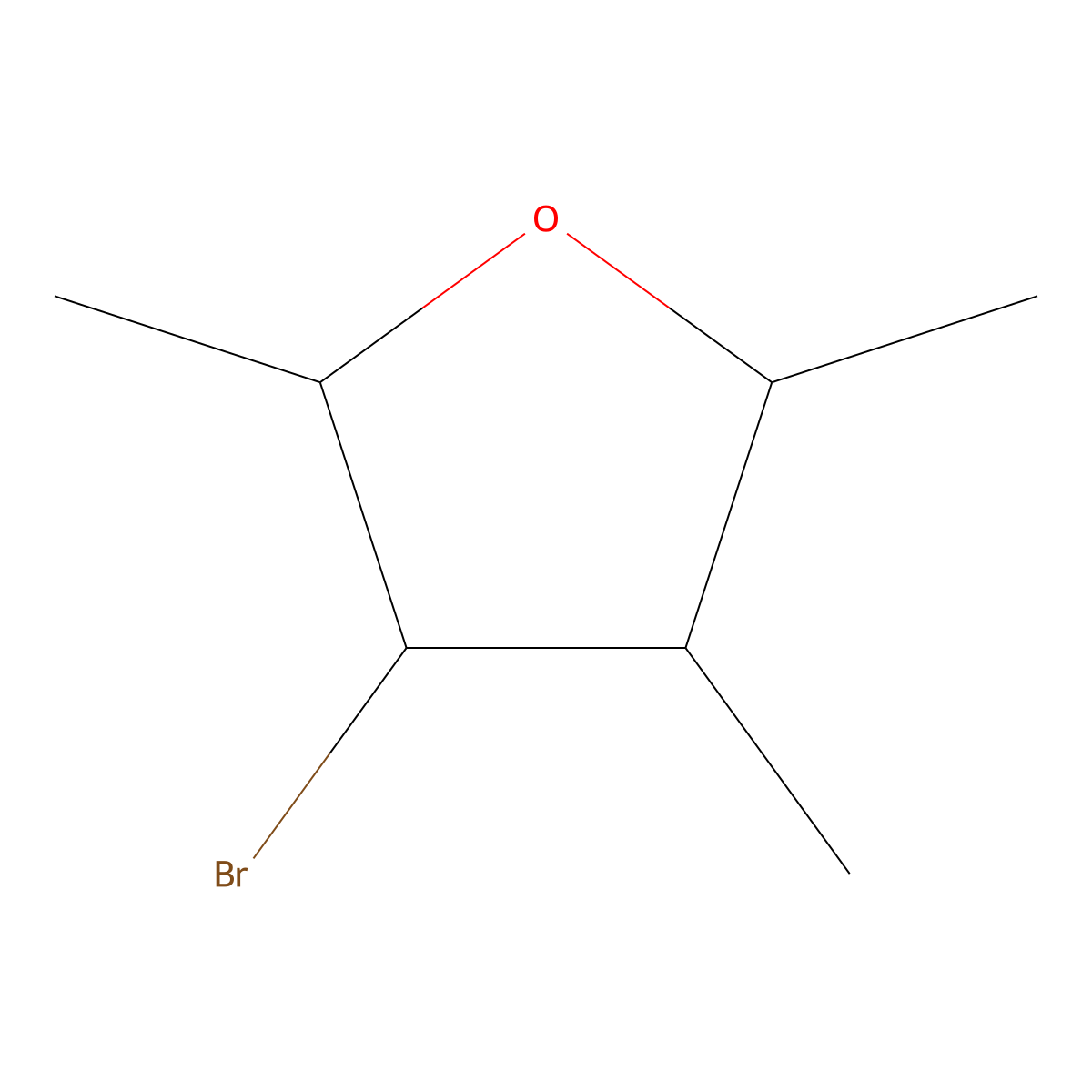 3-Bromo-2,4,5-trimethyloxolane molecular structure, CAS 2059955-65-4