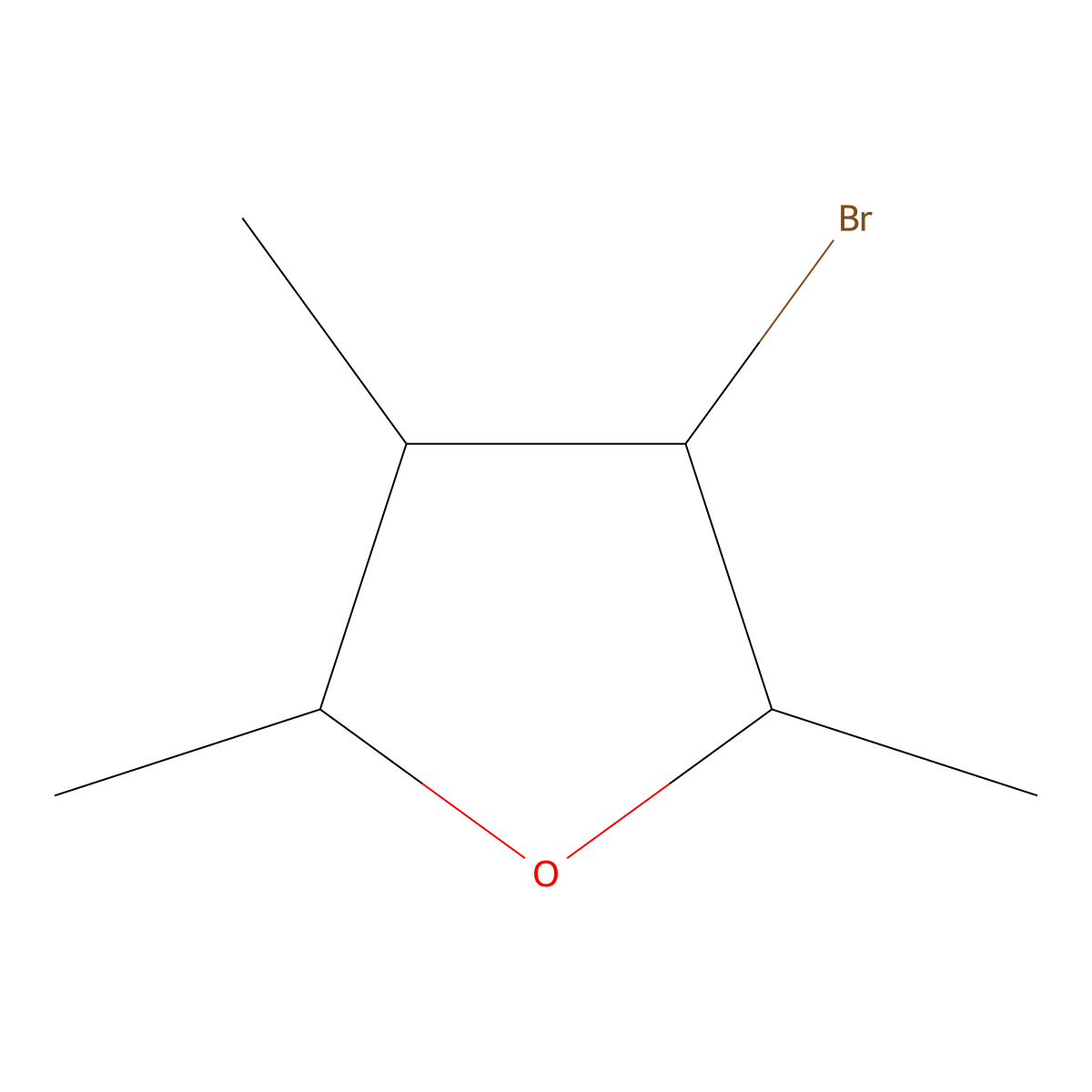 3-Bromo-2,4,5-trimethyloxolane molecular structure, CAS 2059955-65-4