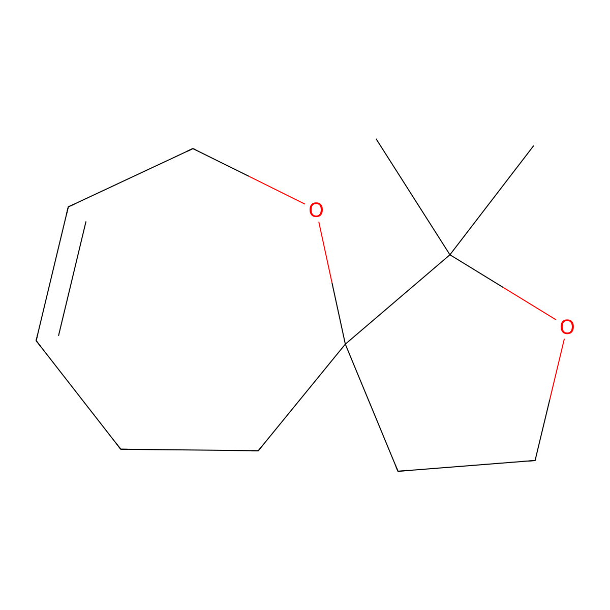 1,1-Dimethyl-2,6-dioxaspiro[4.6]undec-8-ene molecular structure, CAS 2059955-70-1
