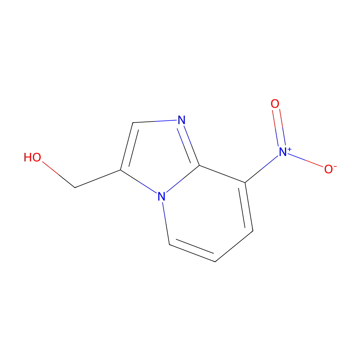 {8-Nitroimidazo[1,2-a]pyridin-3-yl}methanol molecular structure, CAS 2059955-75-6