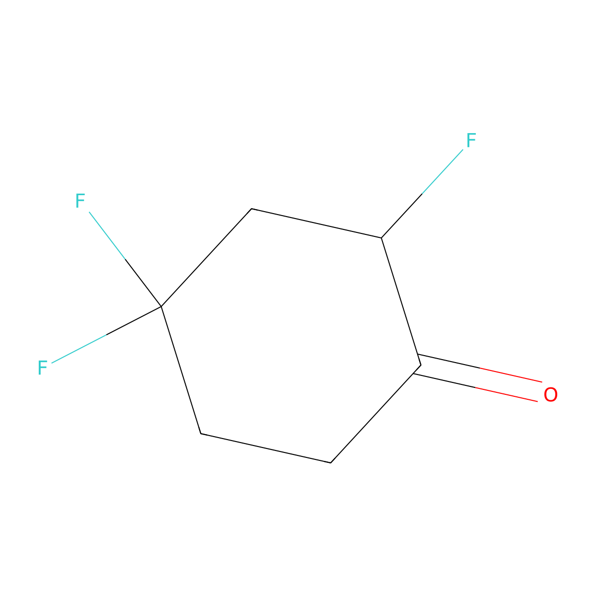 2,4,4-Trifluorocyclohexan-1-one molecular structure, CAS 2059955-76-7