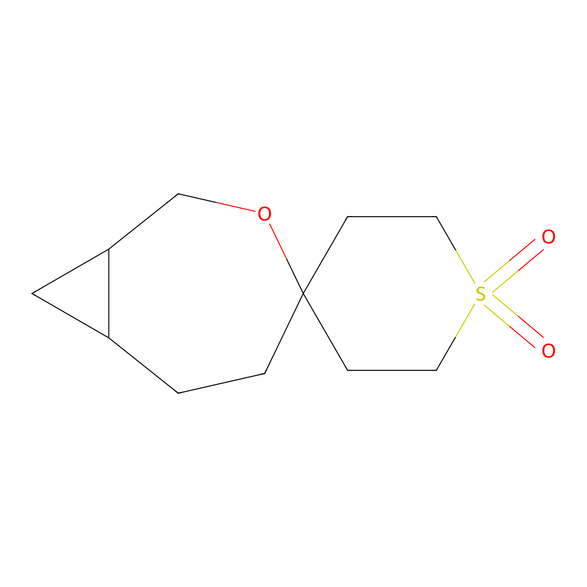 3-Oxaspiro[bicyclo[5.1.0]octane-4,4'-[1lambda6]thiane]-1',1'-dione molecular structure, CAS 2059956-09-9