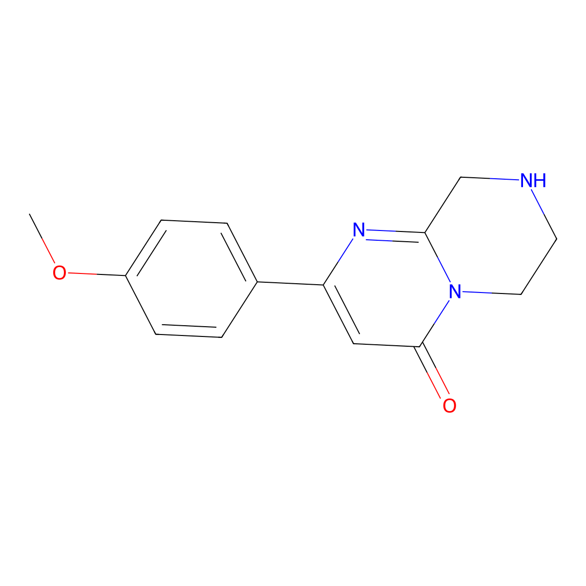 2-(4-Methoxyphenyl)-4H,6H,7H,8H,9H-pyrimido[1,2-a]piperazin-4-one molecular structure, CAS 2059956-14-6