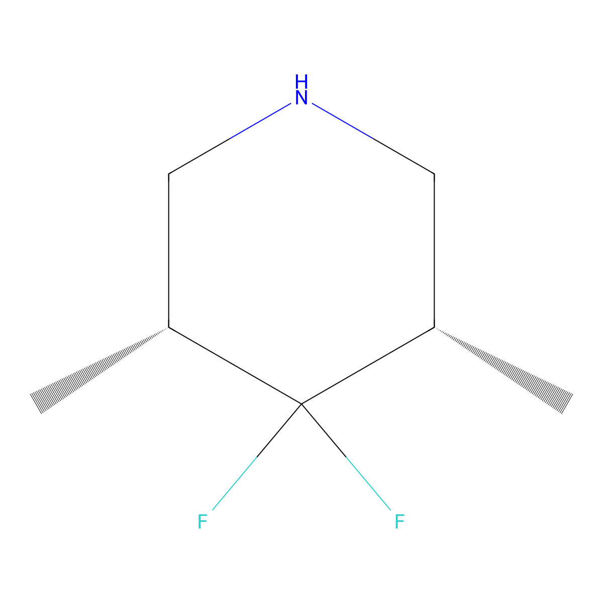 cis-3,5-Dimethyl-4,4-difluoropiperidine molecular structure, CAS 2059963-66-3