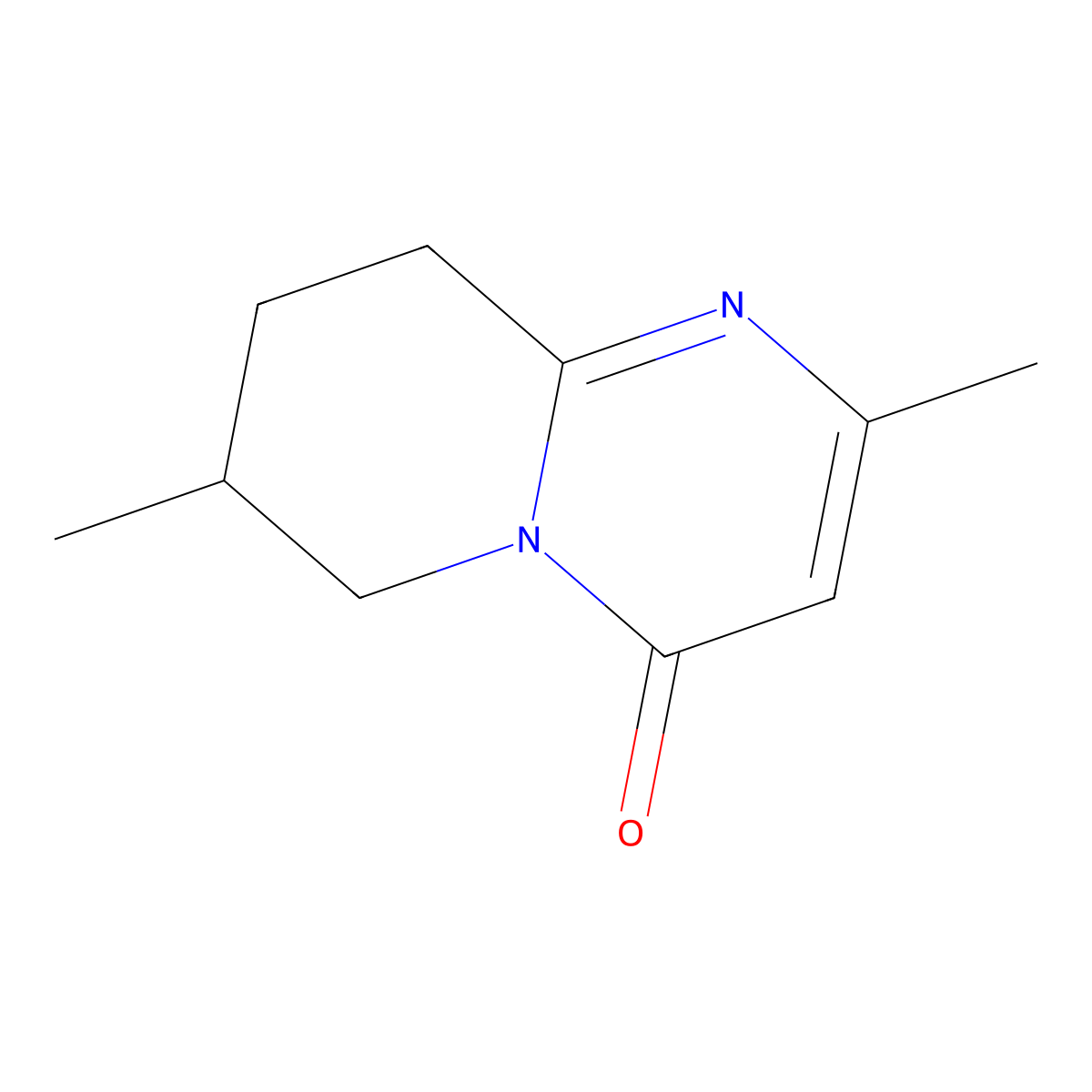 2,7-Dimethyl-4H,6H,7H,8H,9H-pyrido[1,2-a]pyrimidin-4-one molecular structure, CAS 2059965-47-6