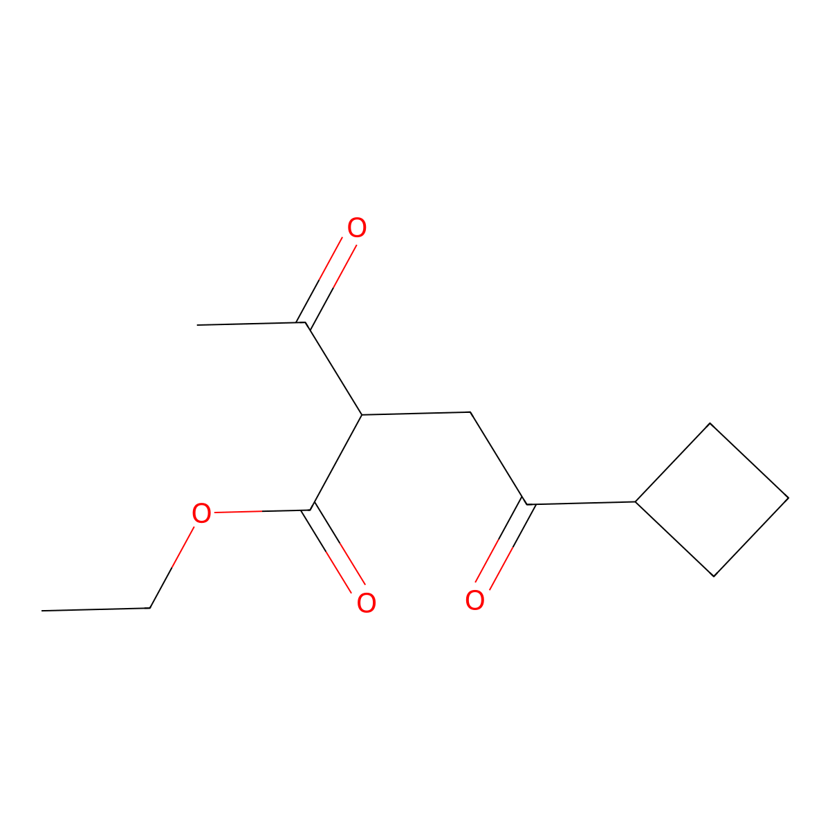 Ethyl 2-acetyl-4-cyclobutyl-4-oxobutanoate molecular structure, CAS 2059965-50-1
