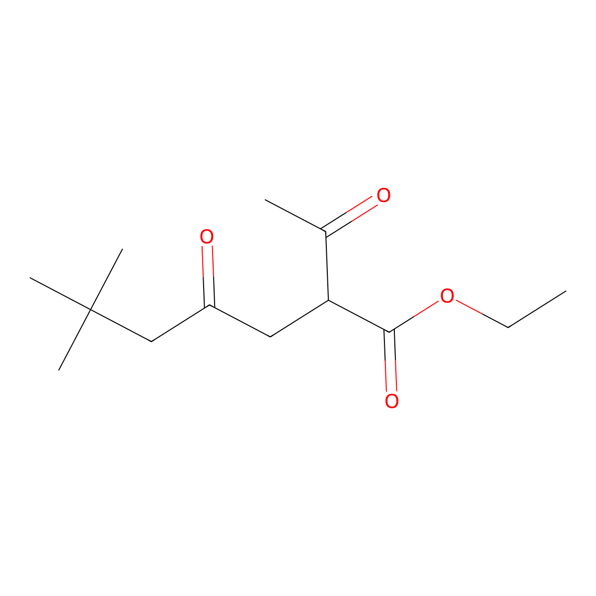 Ethyl 2-acetyl-6,6-dimethyl-4-oxoheptanoate molecular structure, CAS 2059965-56-7