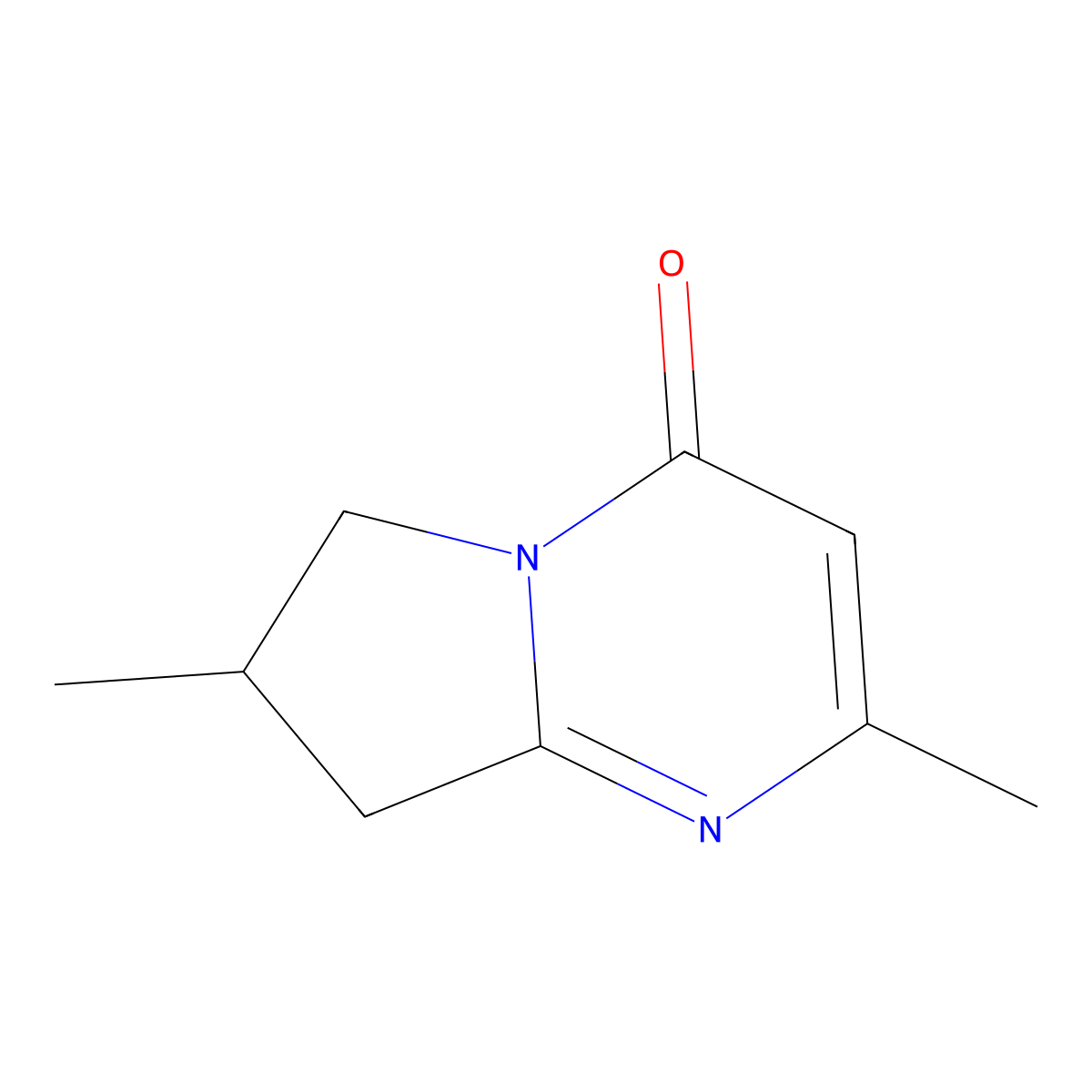 2,7-Dimethyl-4H,6H,7H,8H-pyrrolo[1,2-a]pyrimidin-4-one molecular structure, CAS 2059965-67-0
