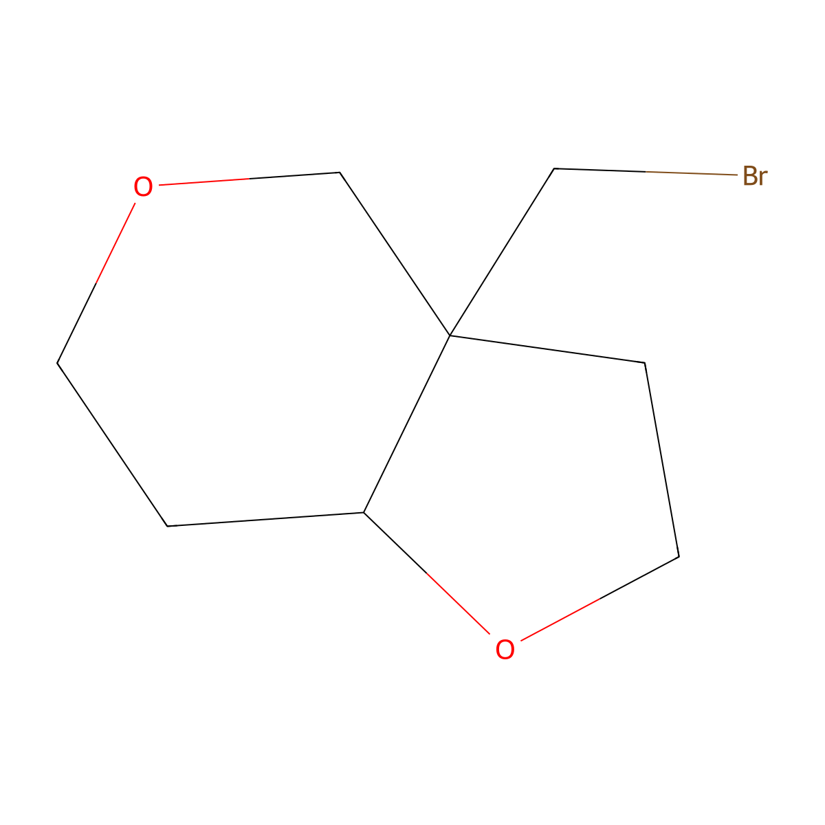 3A-(bromomethyl)-hexahydro-2H-furo[3,2-c]pyran molecular structure, CAS 2059965-87-4