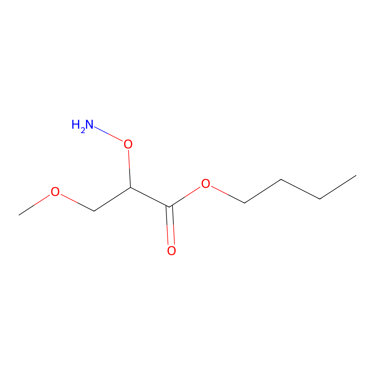 Butyl 2-(aminooxy)-3-methoxypropanoate molecular structure, CAS 2059966-02-6
