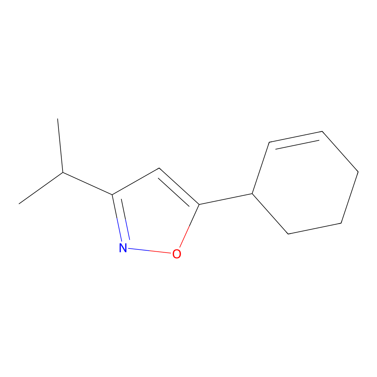 5-(Cyclohex-2-en-1-yl)-3-(propan-2-yl)-1,2-oxazole molecular structure, CAS 2059966-06-0