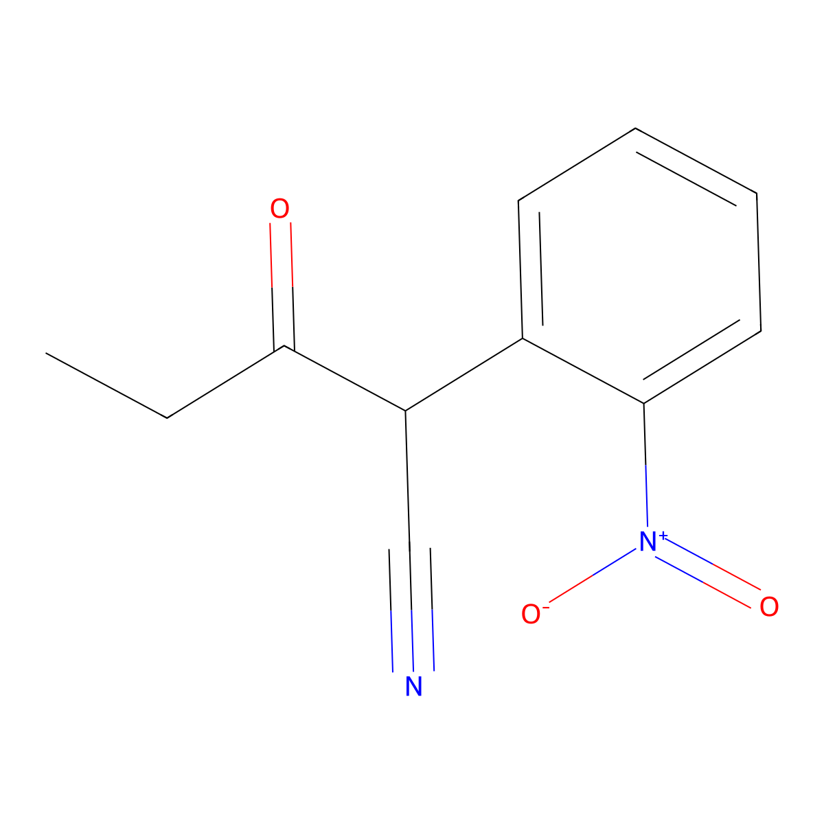 2-(2-Nitrophenyl)-3-oxopentanenitrile molecular structure, CAS 2059970-32-8