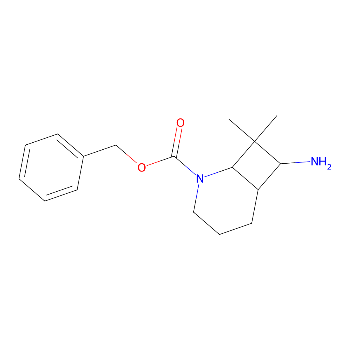 Benzyl 7-amino-8,8-dimethyl-2-azabicyclo[4.2.0]octane-2-carboxylate molecular structure, CAS 2059970-56-6