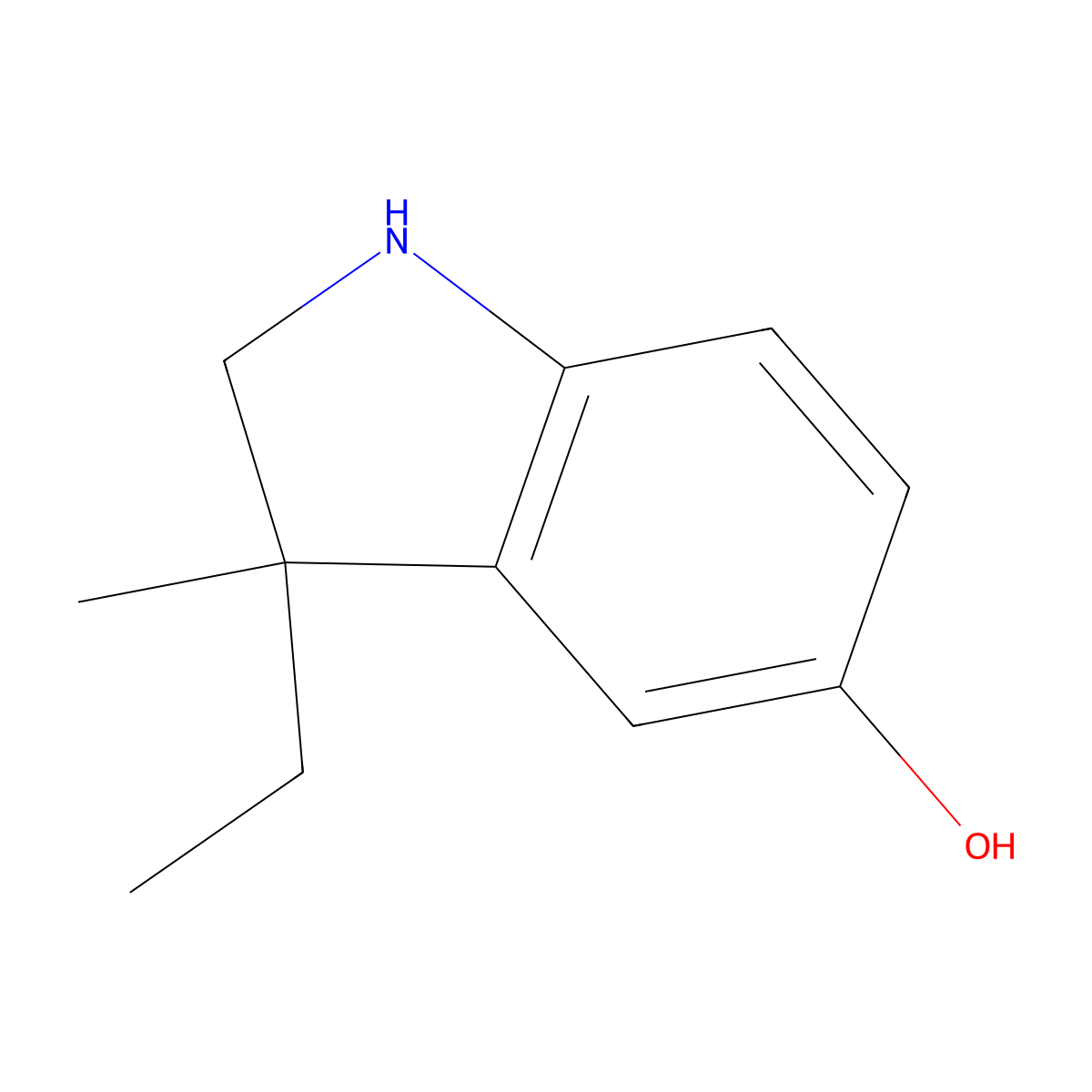 3-Ethyl-3-methyl-2,3-dihydro-1H-indol-5-ol molecular structure, CAS 2059970-57-7
