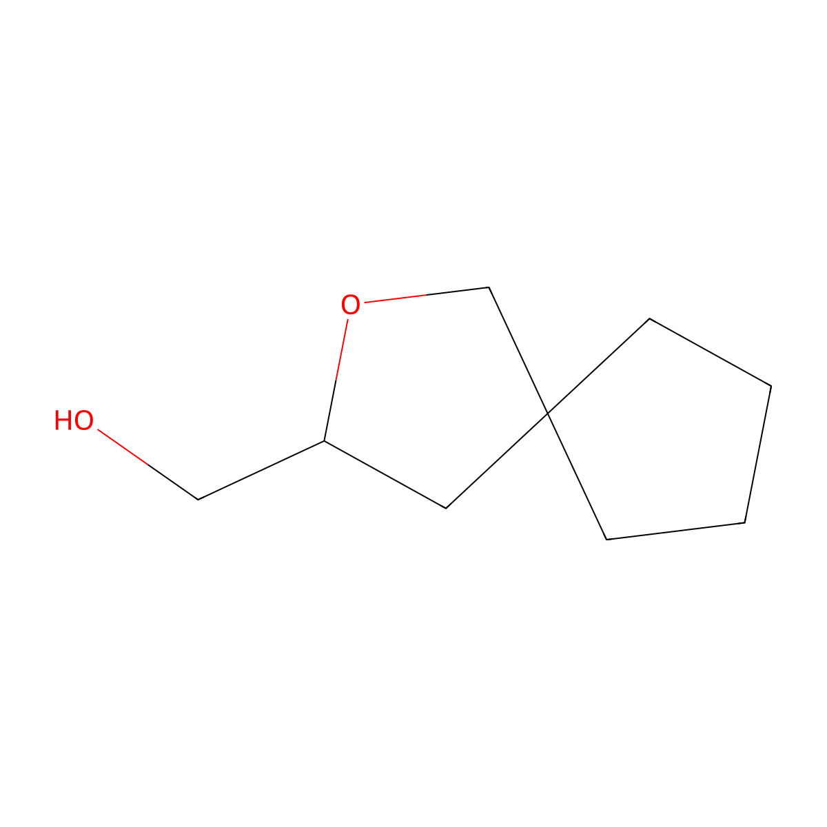 {2-Oxaspiro[4.4]nonan-3-yl}methanol molecular structure, CAS 2059970-64-6