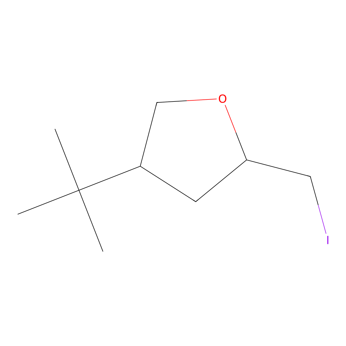 4-tert-Butyl-2-(iodomethyl)oxolane molecular structure, CAS 2059970-83-9