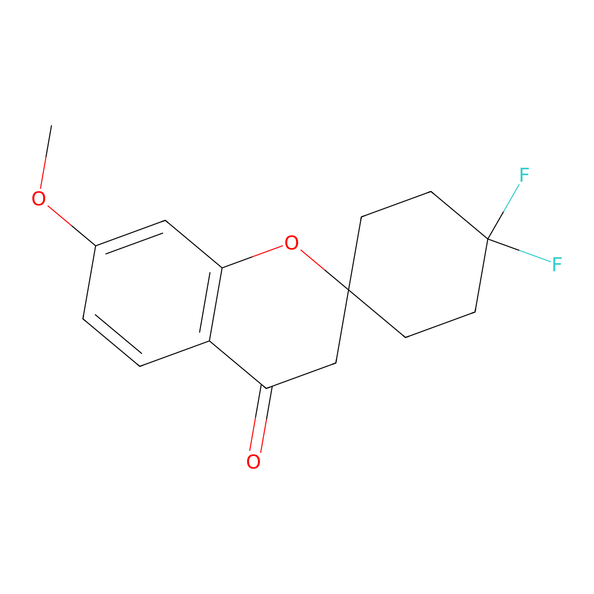 4',4'-Difluoro-7-methoxy-3,4-dihydrospiro[1-benzopyran-2,1'-cyclohexane]-4-one molecular structure, CAS 2059970-84-0