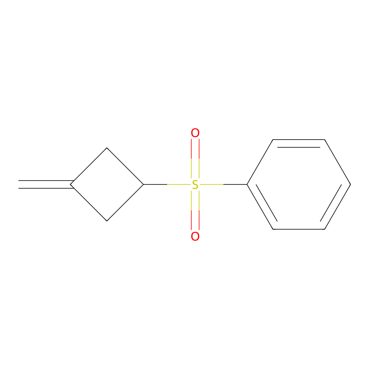[(3-Methylidenecyclobutyl)sulfonyl]benzene molecular structure, CAS 2059971-17-2