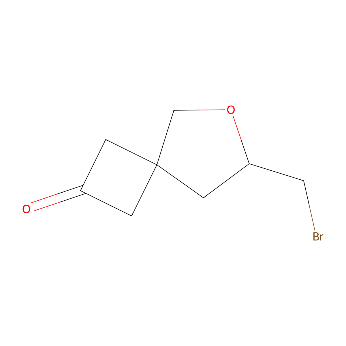 7-(Bromomethyl)-6-oxaspiro[3.4]octan-2-one molecular structure, CAS 2059971-74-1