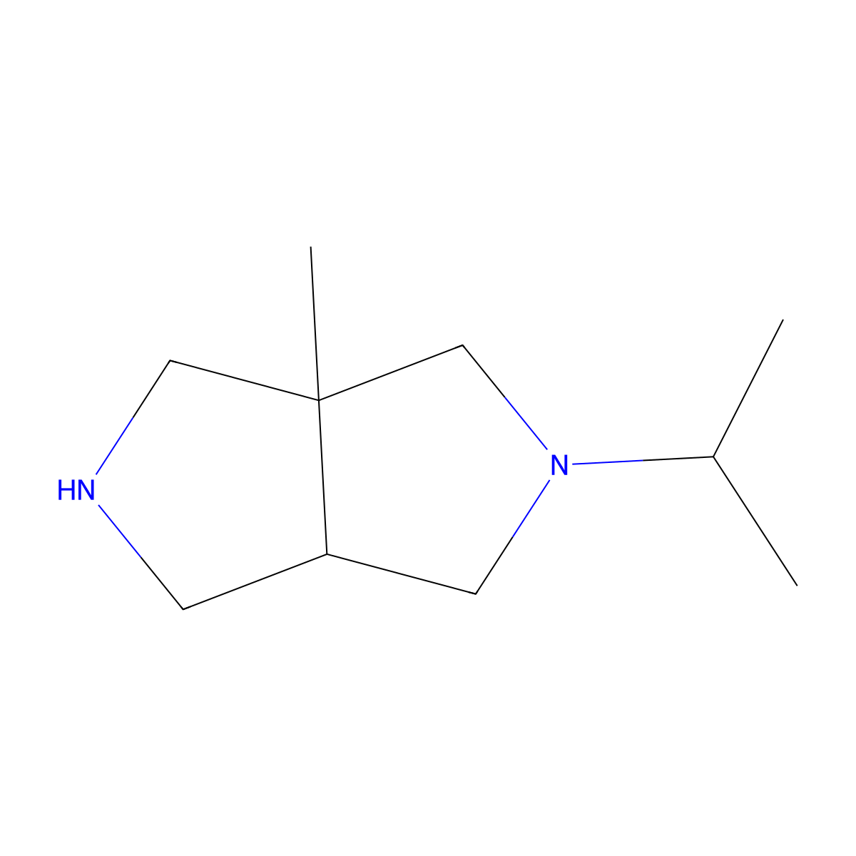3A-methyl-2-(propan-2-yl)-octahydropyrrolo[3,4-c]pyrrole molecular structure, CAS 2059971-80-9