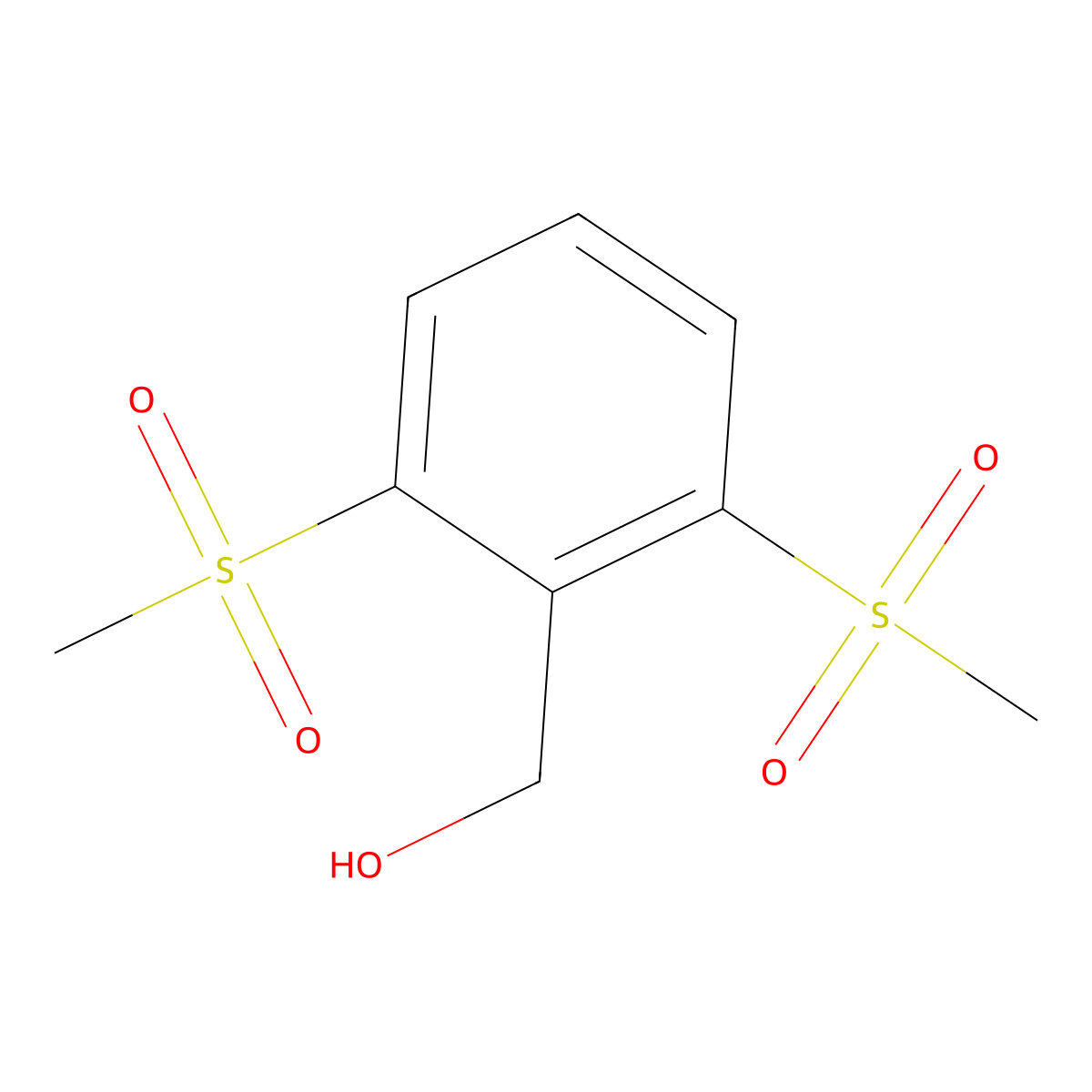 (2,6-Dimethanesulfonylphenyl)methanol molecular structure, CAS 2059971-82-1