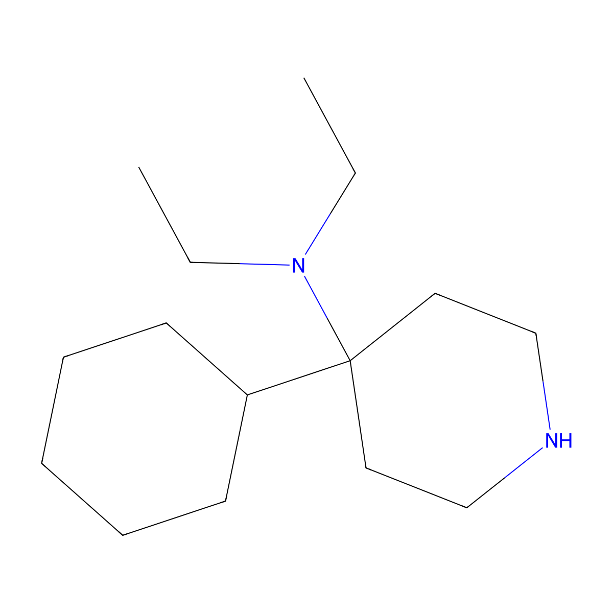4-Cyclohexyl-N,N-diethylpiperidin-4-amine molecular structure, CAS 2059971-84-3