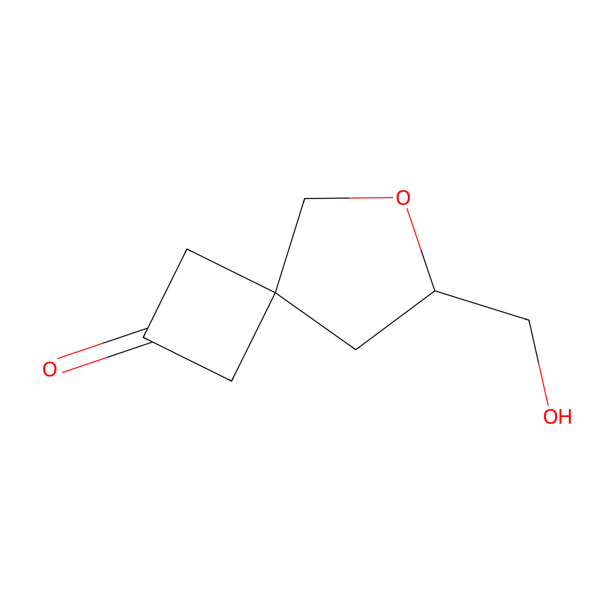 7-(Hydroxymethyl)-6-oxaspiro(3.4)octan-2-one molecular structure, CAS 2059971-87-6