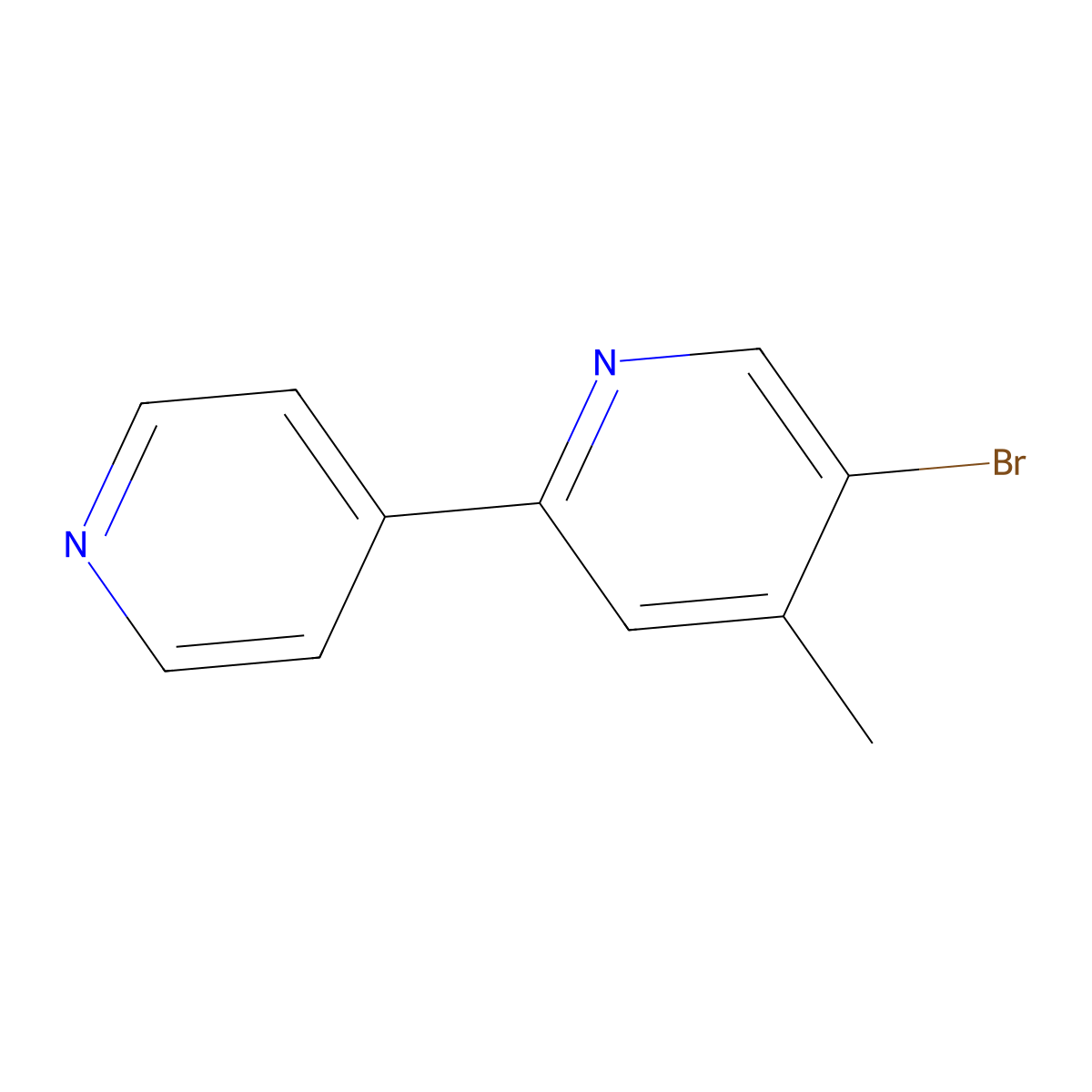 5-Bromo-4-methyl-2-(pyridin-4-yl)pyridine molecular structure, CAS 2059972-03-9