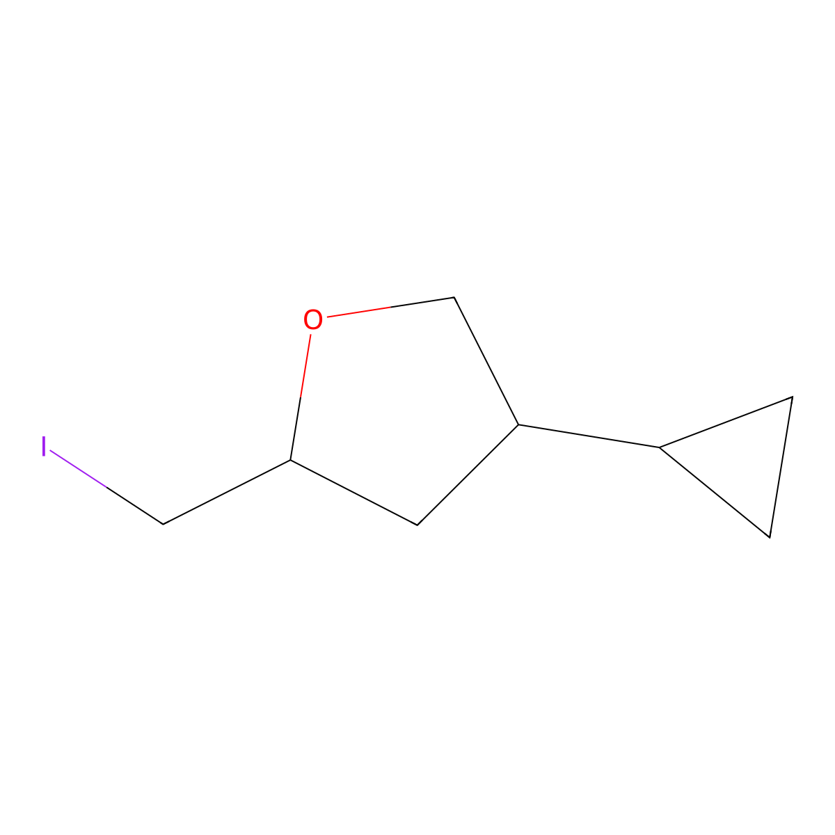 4-Cyclopropyl-2-(iodomethyl)oxolane molecular structure, CAS 2059972-08-4