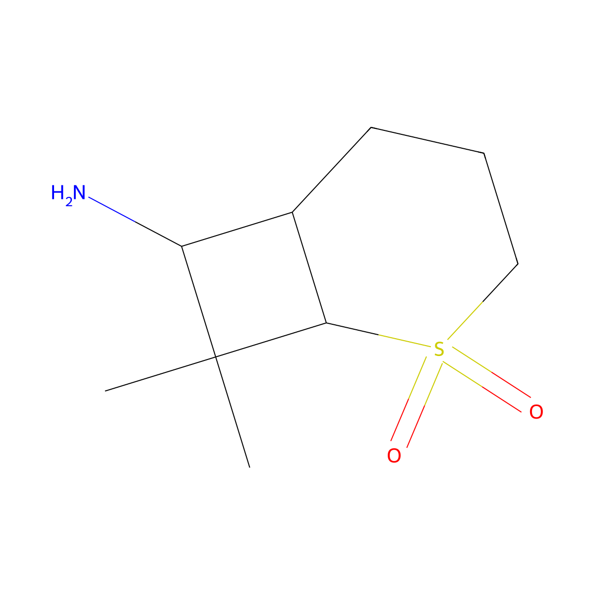 7-Amino-8,8-dimethyl-2lambda6-thiabicyclo[4.2.0]octane-2,2-dione molecular structure, CAS 2059972-09-5