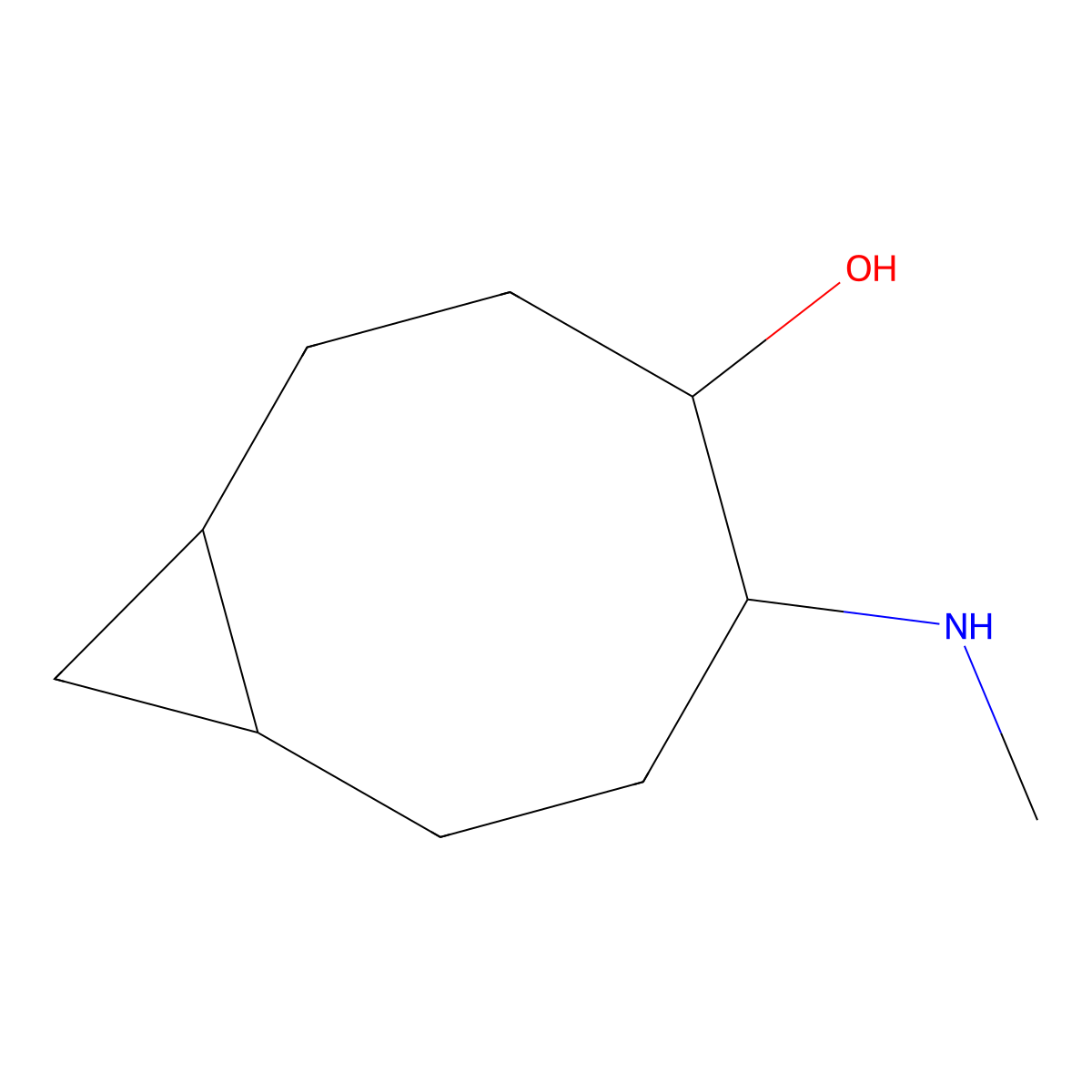 5-(Methylamino)bicyclo[6.1.0]nonan-4-ol molecular structure, CAS 2059974-35-3