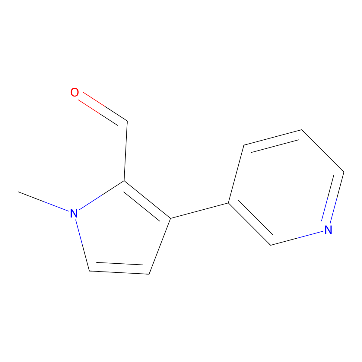 1-Methyl-3-(pyridin-3-yl)-1H-pyrrole-2-carbaldehyde molecular structure, CAS 2059974-37-5