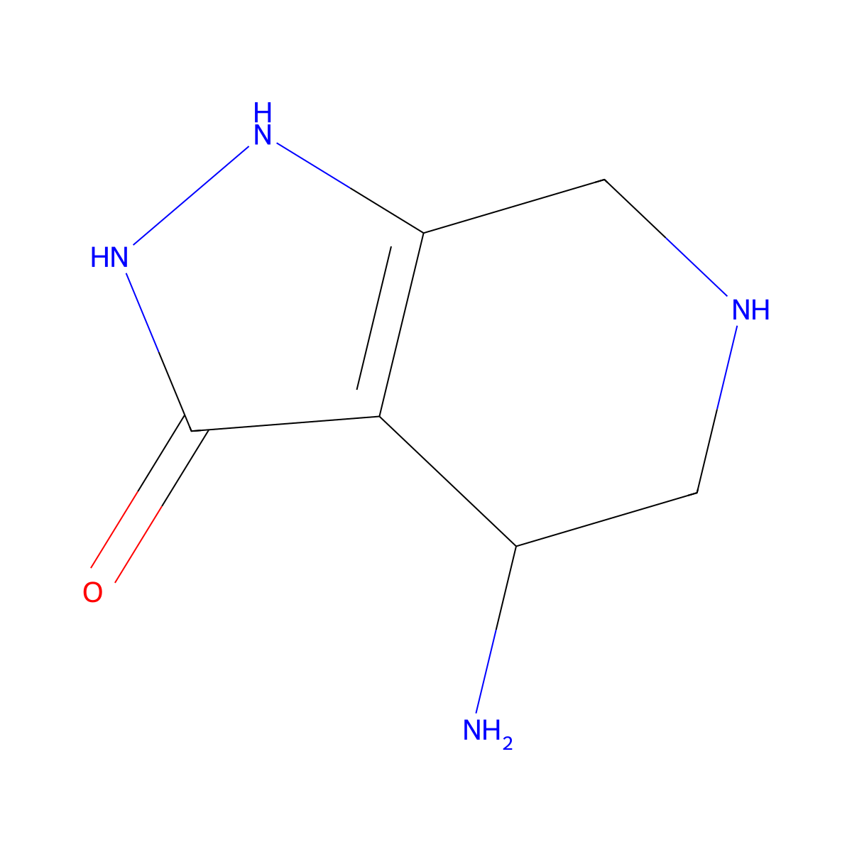 4-Amino-1H,4H,5H,6H,7H-pyrazolo[3,4-c]pyridin-3-ol molecular structure, CAS 2059974-40-0