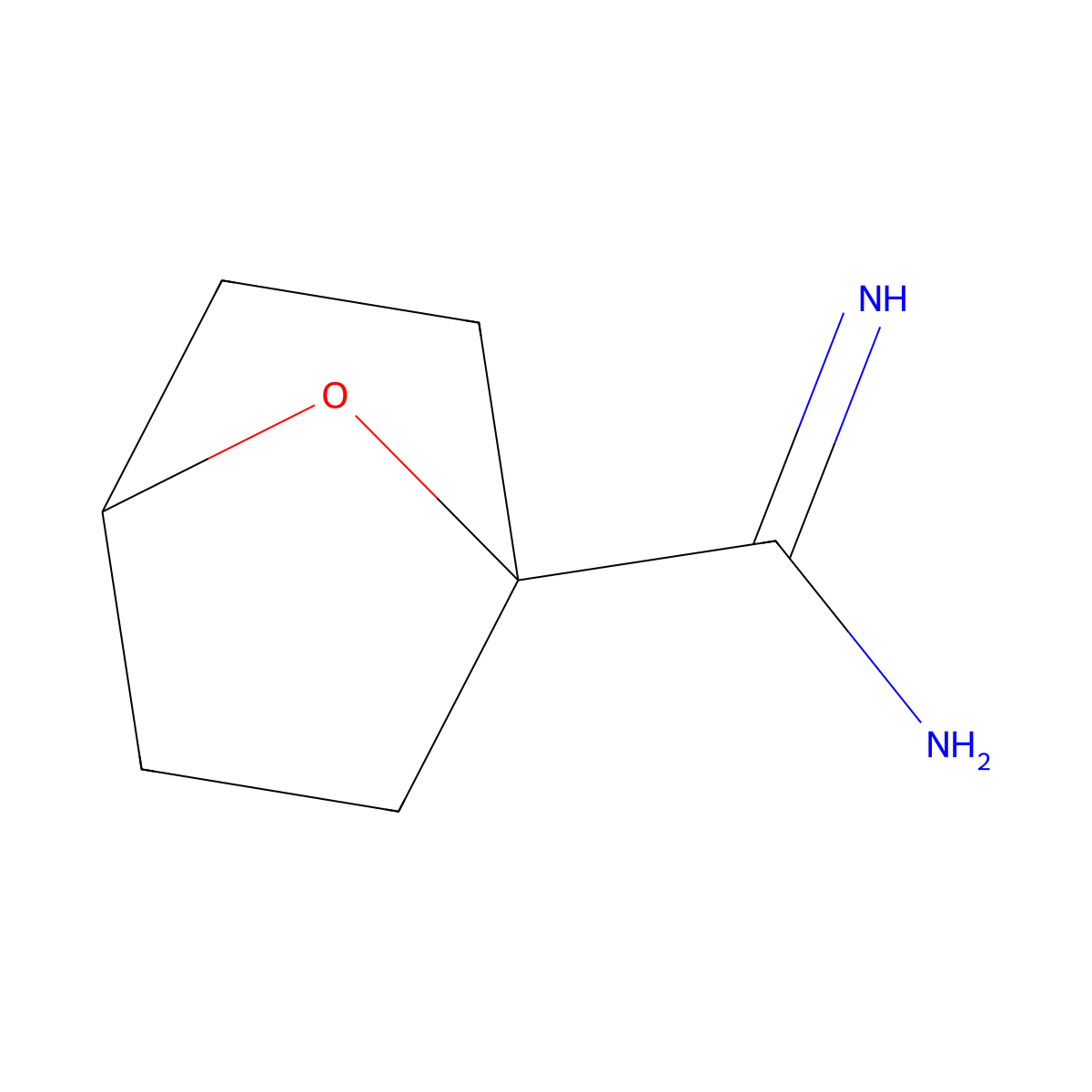 7-Oxabicyclo[2.2.1]heptane-1-carboximidamide molecular structure, CAS 2059974-45-5