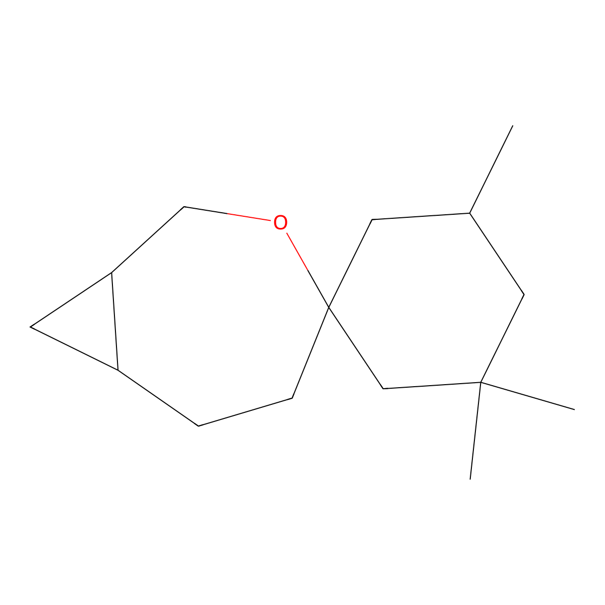 3',3',5'-Trimethyl-3-oxaspiro[bicyclo[5.1.0]octane-4,1'-cyclohexane] molecular structure, CAS 2059974-48-8