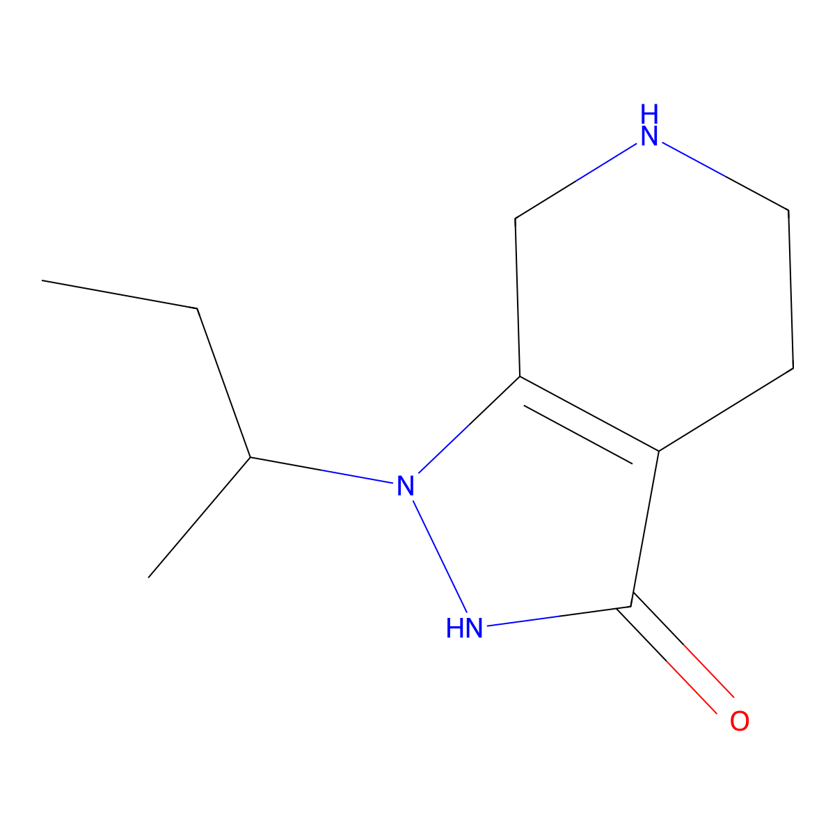 1-(Butan-2-yl)-1H,4H,5H,6H,7H-pyrazolo[3,4-c]pyridin-3-ol molecular structure, CAS 2059974-49-9