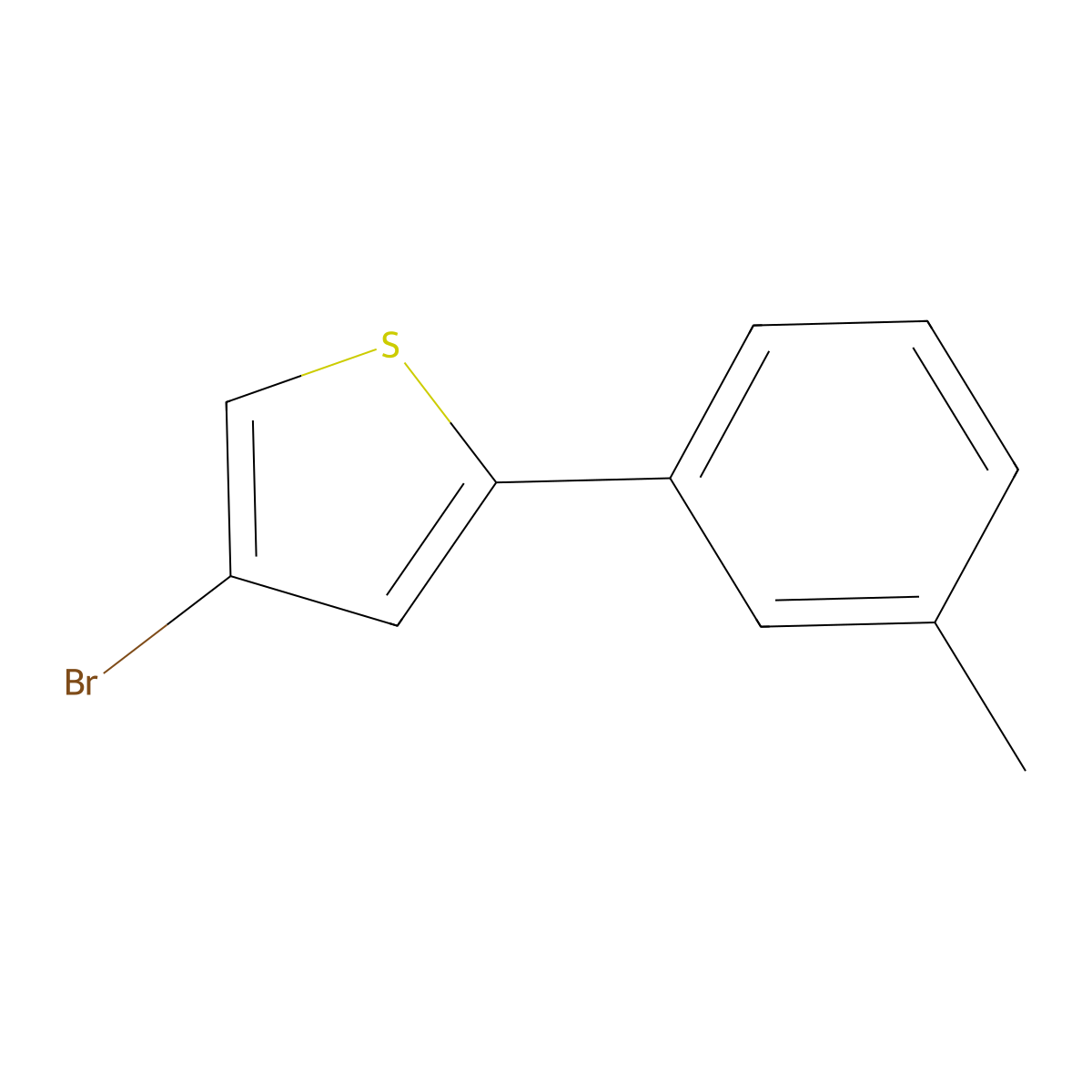 4-Bromo-2-(m-tolyl)thiophene molecular structure, CAS 2059974-50-2